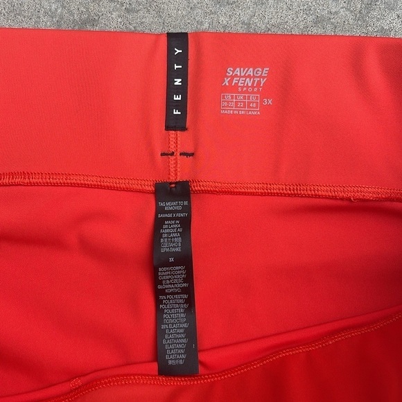 Savage X Fenty Orange Bike Shorts - Picture 4 of 7